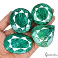 2070 Ct Natural Brazil Green Emerald Earth Mined Huge Mix Faceted Gemstones Lot
