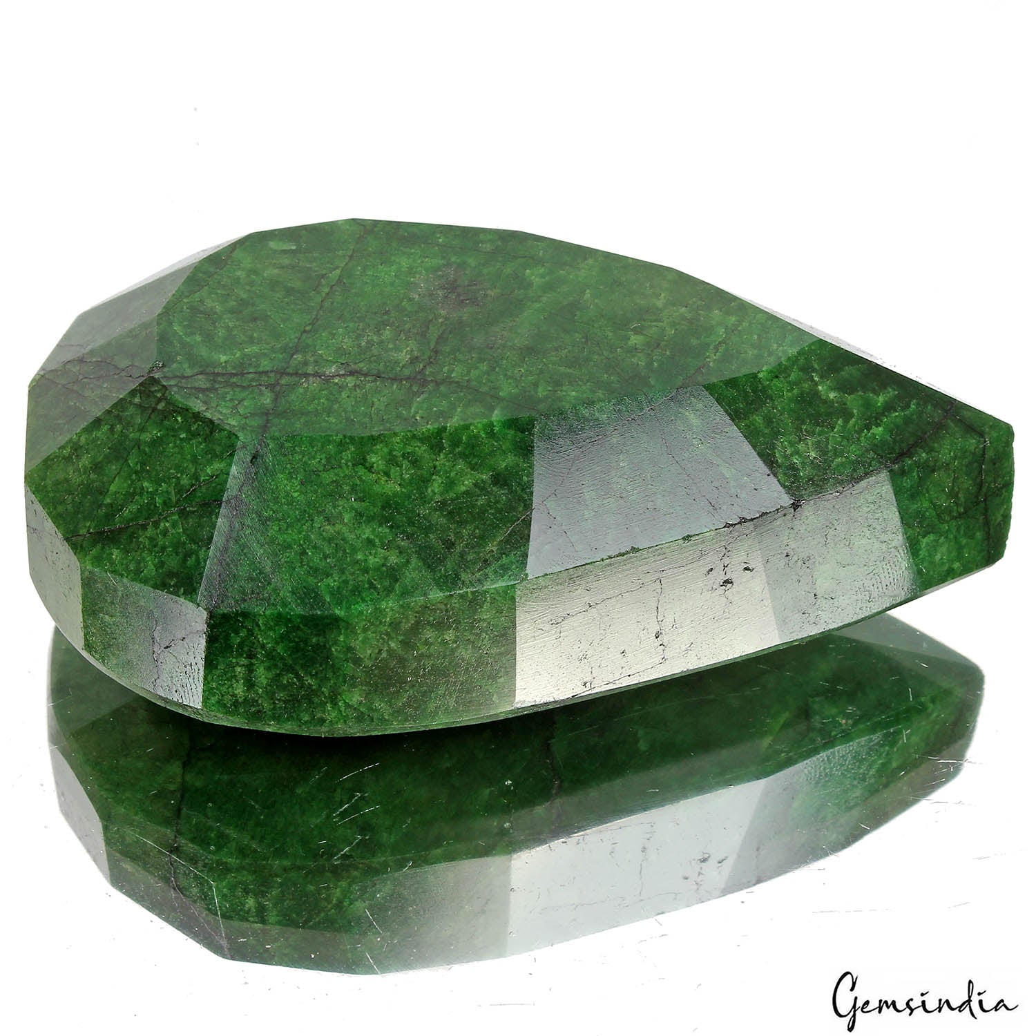 870 Ct Natural Green Brazilian Emerald Pear Cut Faceted Earth Mined Huge Gems