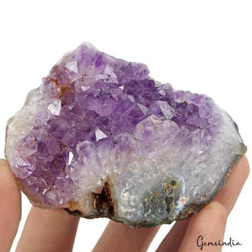 Amethyst Geode, Untreated, Purple — 66mm to 90mm, 670 g (3350 Ct)