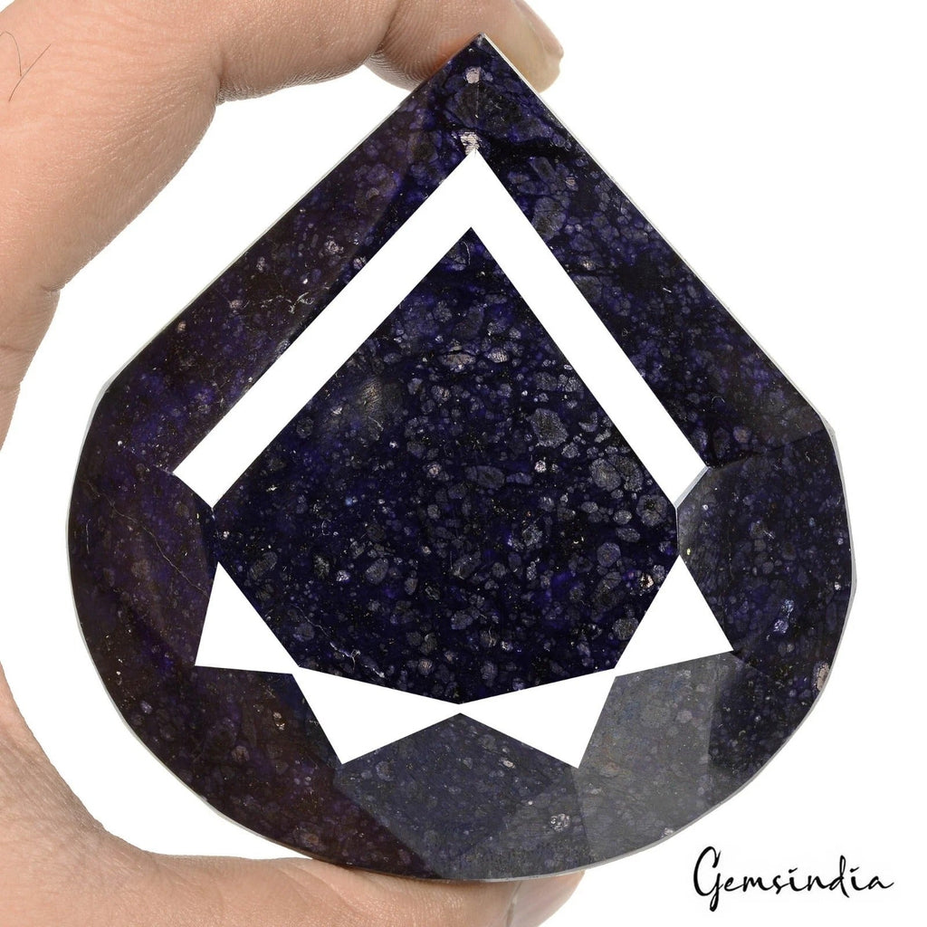2180 Cts Natural African Blue Sapphire Pear Faceted Cut Museum Size Loose Gem