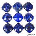 415 Cts/9 Pcs Natural Blue Lapis Lazuli Cushion Checker Calibrated 23mm Gems Lot
