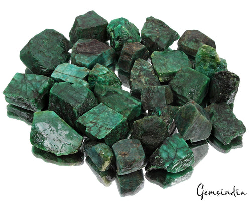 1.54 Kilo Natural Green Colombian Emerald Raw Uncut Freefome Loose Gems Lot 27Pc
