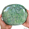 Huge3.3 Kg Natural Brazilian Green Emerald Oval Earth Mined Museum Size Gemstone