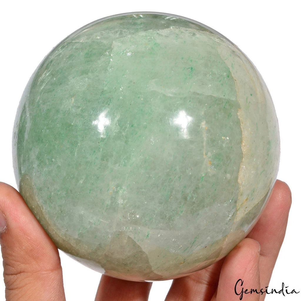 1.2Kg Natural Untreated Green Aventurine Crystal Healing Mineral Huge Sphere Gem
