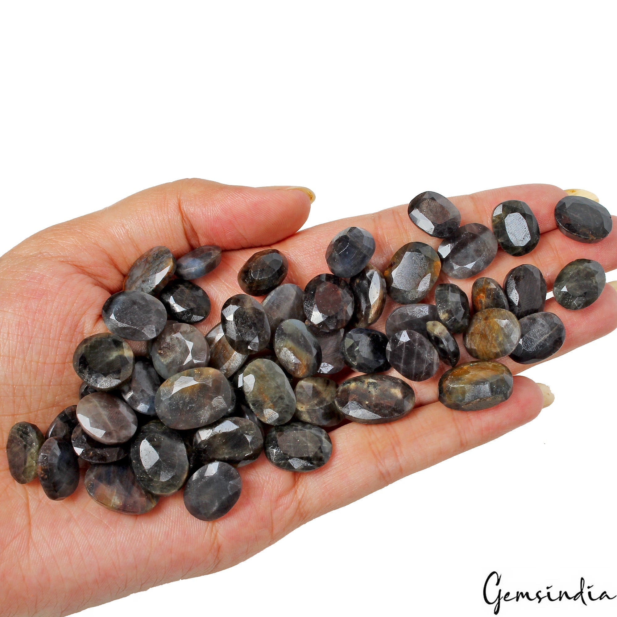 575 Ct Natural Untreated Brown/Black Sapphire Mixed Cut Loose 11-18mm Gemstones