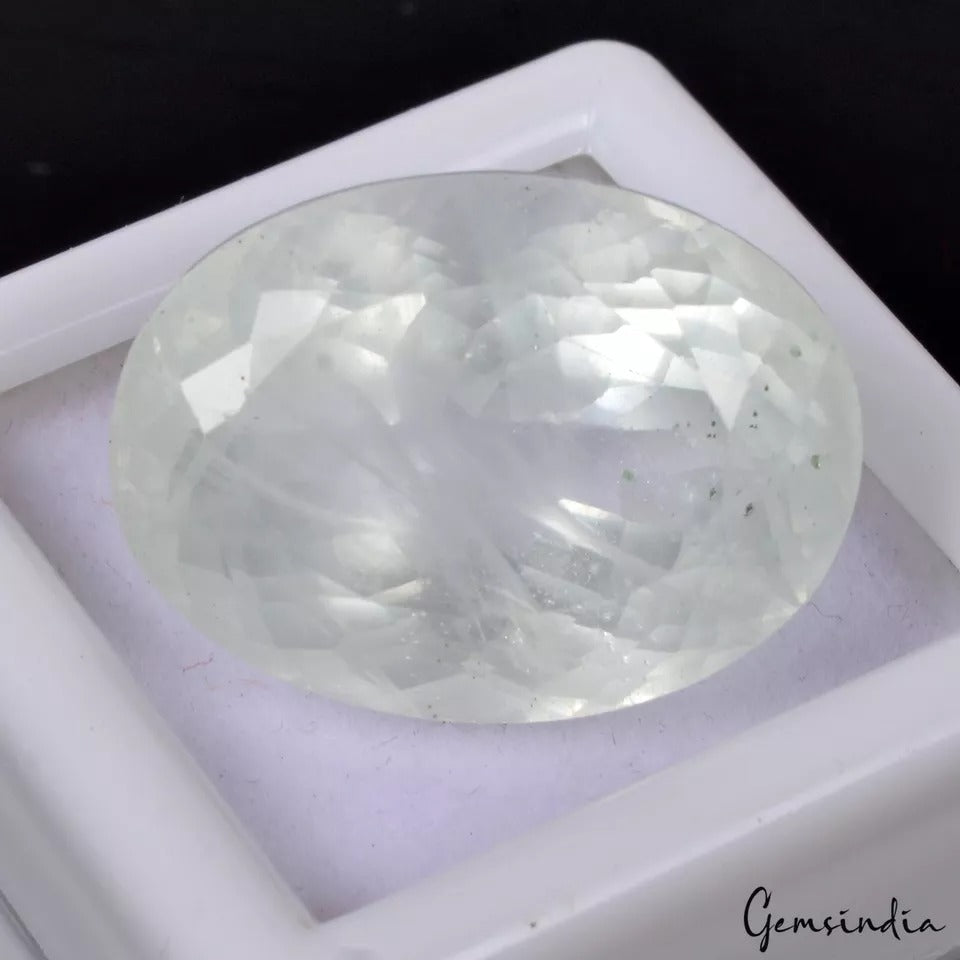 23.30 Ct Natural Brazilian Untreated Aqua Blue Aquamarine Oval Gem For Pendant