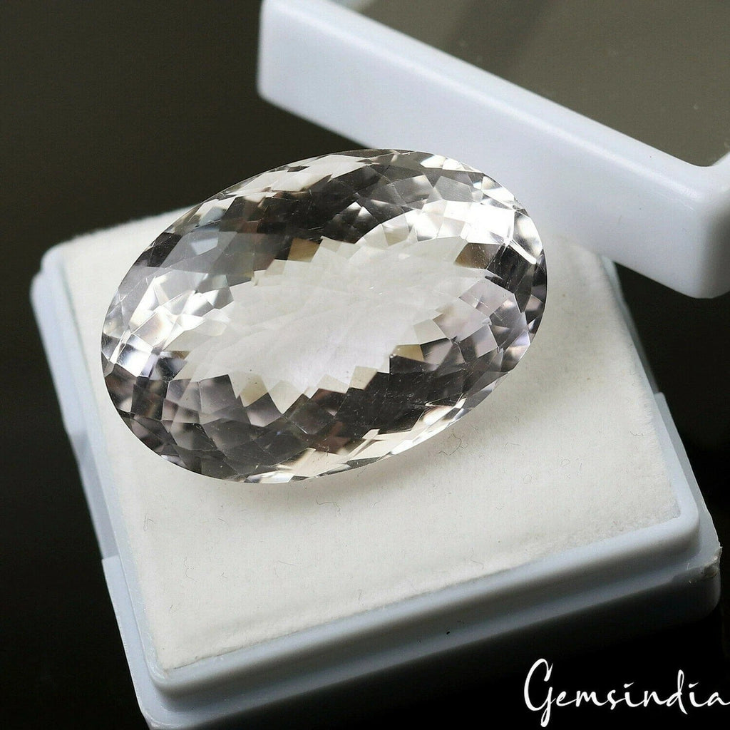 Certified 59.50 Cts Natural Purple Amethyst Oval Checker Cut Rare Gem For Ring