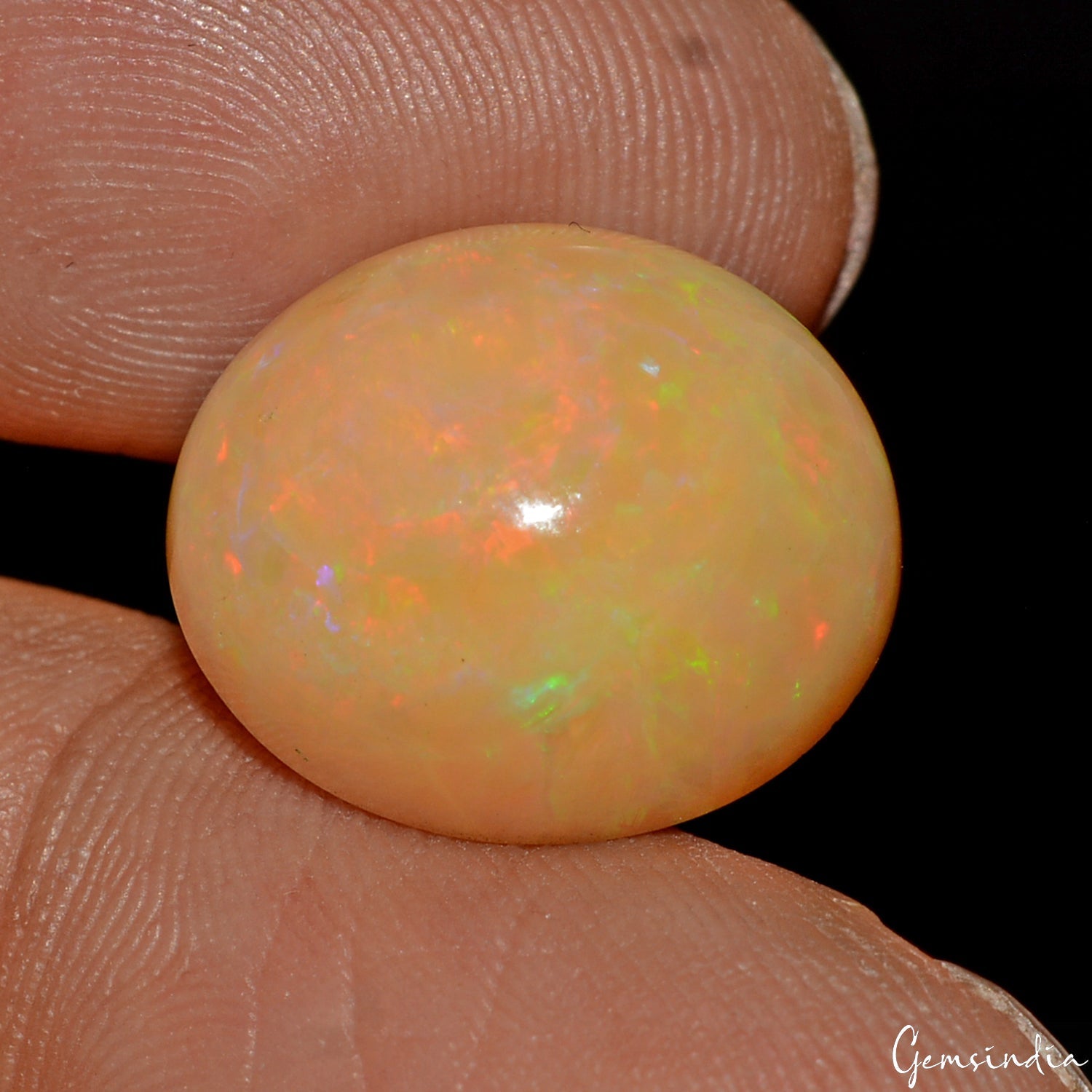 10.20Ct Hardy STRONG! Natural Giant Yellow&Rainbow Color Sparkling Opal Ethiopia