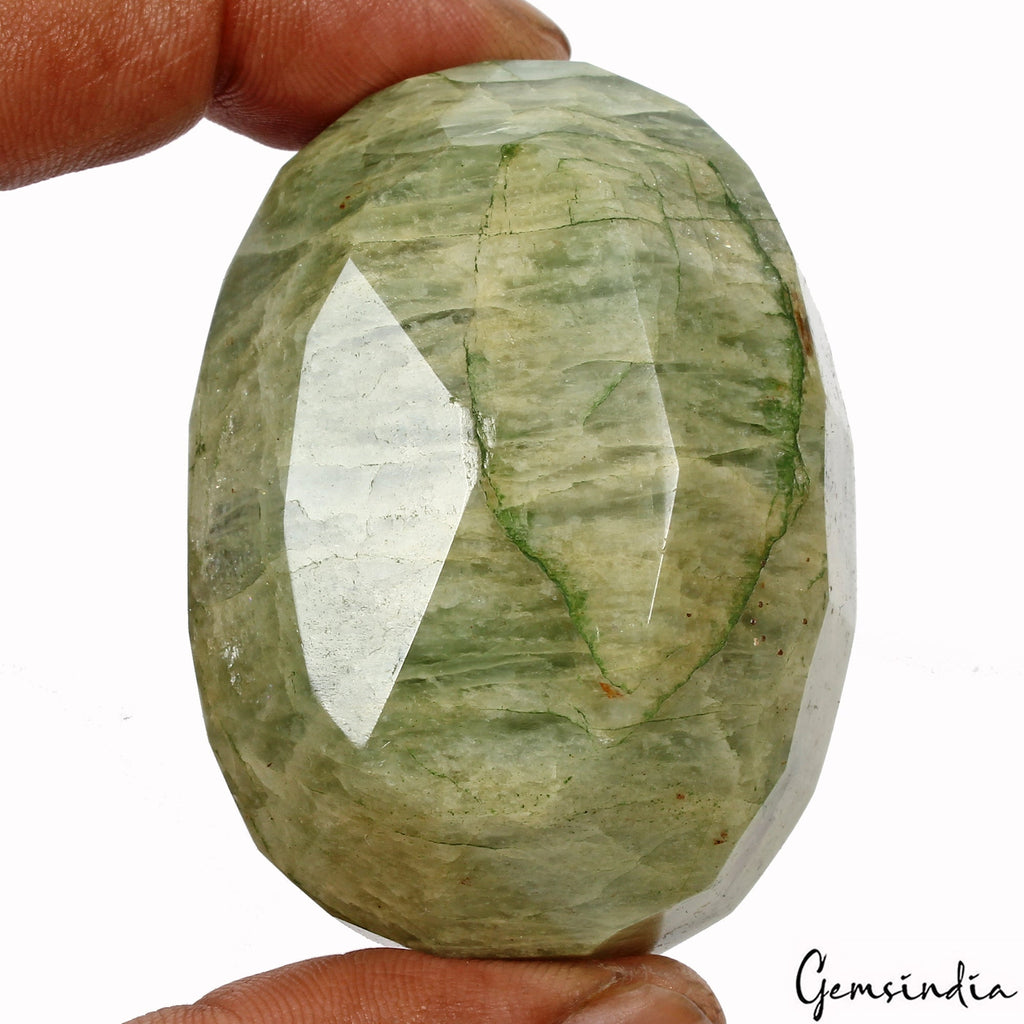 580 Cts Natural Green Emerald Oval Faceted Earth Mined Loose Brazilian Gemstone