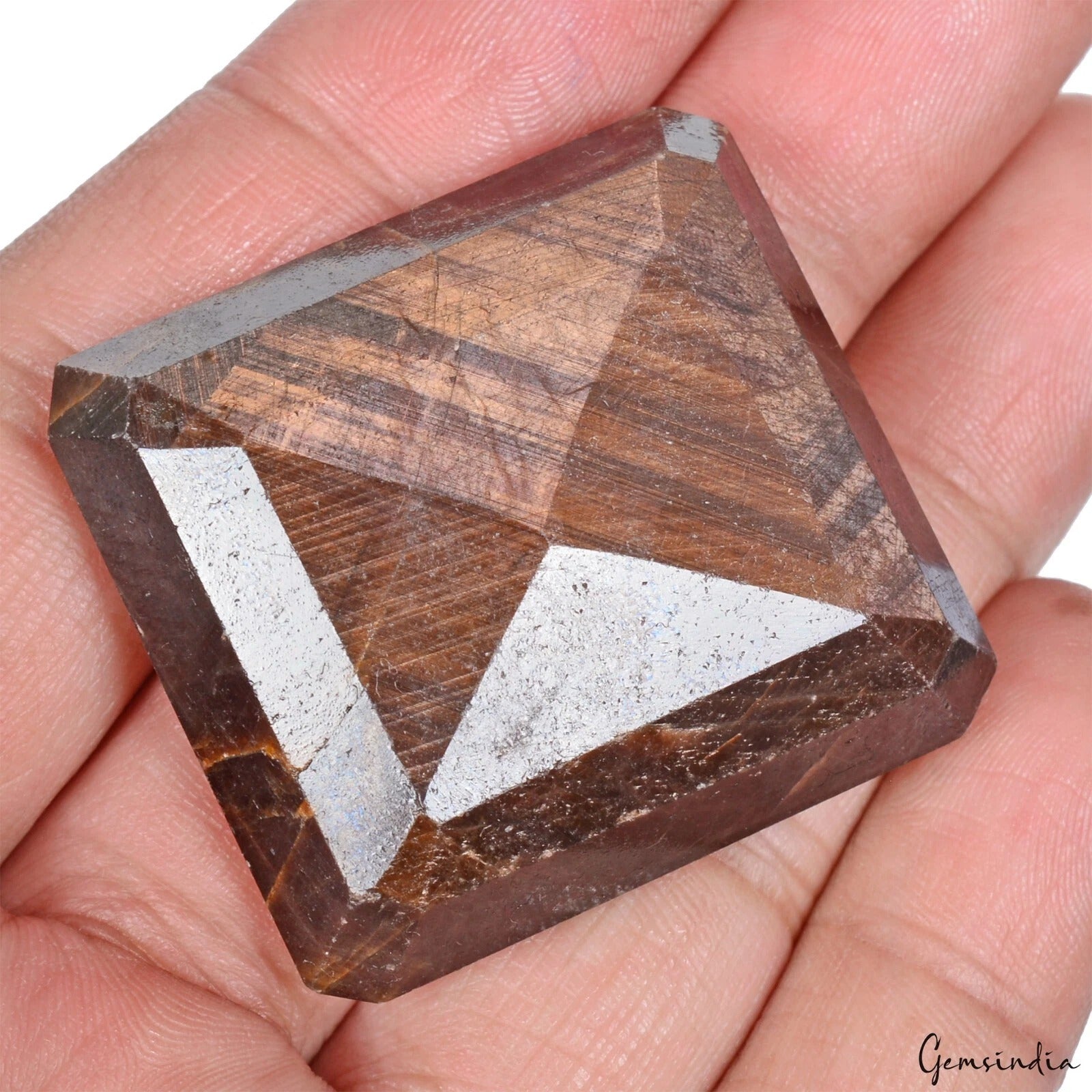 Sapphire Loose Gemstone, Untreated, Brown — 36x30x13 mm, 257.50 Ct