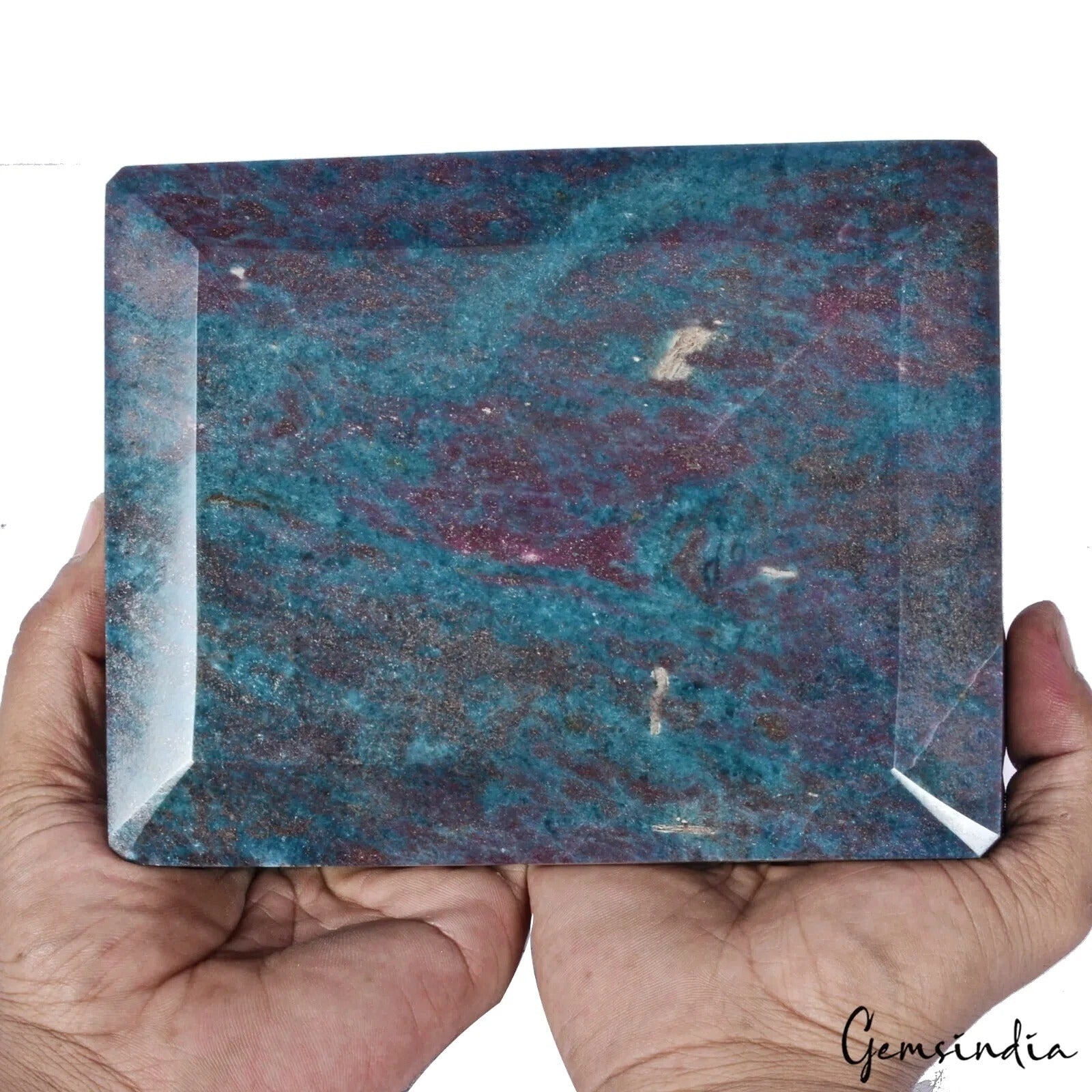 Ruby Kyanite Loose Gemstone, Octagon faceted, Untreated — 6.7x5.25x1.8 inches, 18400 Ct (3.68 Kg), Madagascar