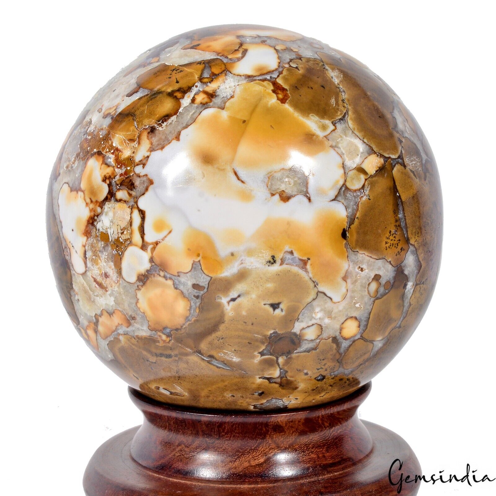 2.3Kilo Natural Ocean Jasper Sphere Crystal Energy Ball Reiki Healing Decor 4.5"