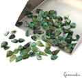 110 Ct/88 Pcs Natural Brazilian Green Emerald Pear Cut Leaf Carved Loose Gems
