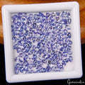 Tanzanite Lot, Loose Gemstone, Untreated, Violet — 135 Pieces, 3.5mm To 4mm, 17.60 Ct, Tanzania
