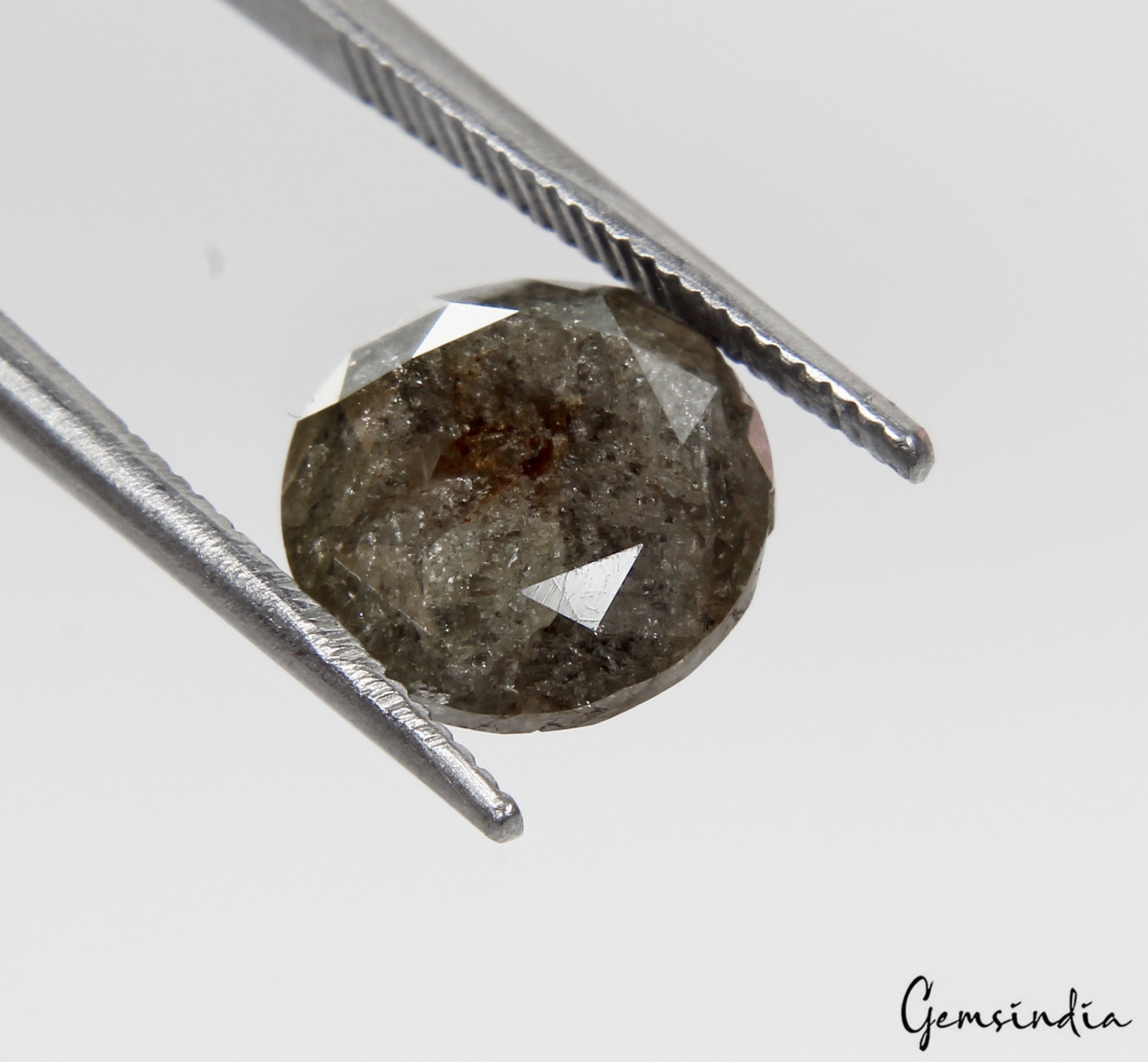 3.22 CT 100% Natural Loose Salt And Pepper Diamond, Round Brilliant Cut Diamond