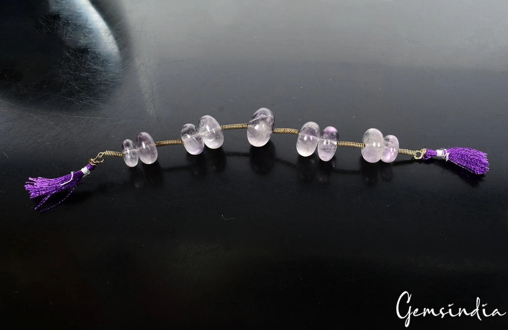Amethyst Beaded Strand, Untreated, Purple — 11mm to 17mm, 122.80 Ct