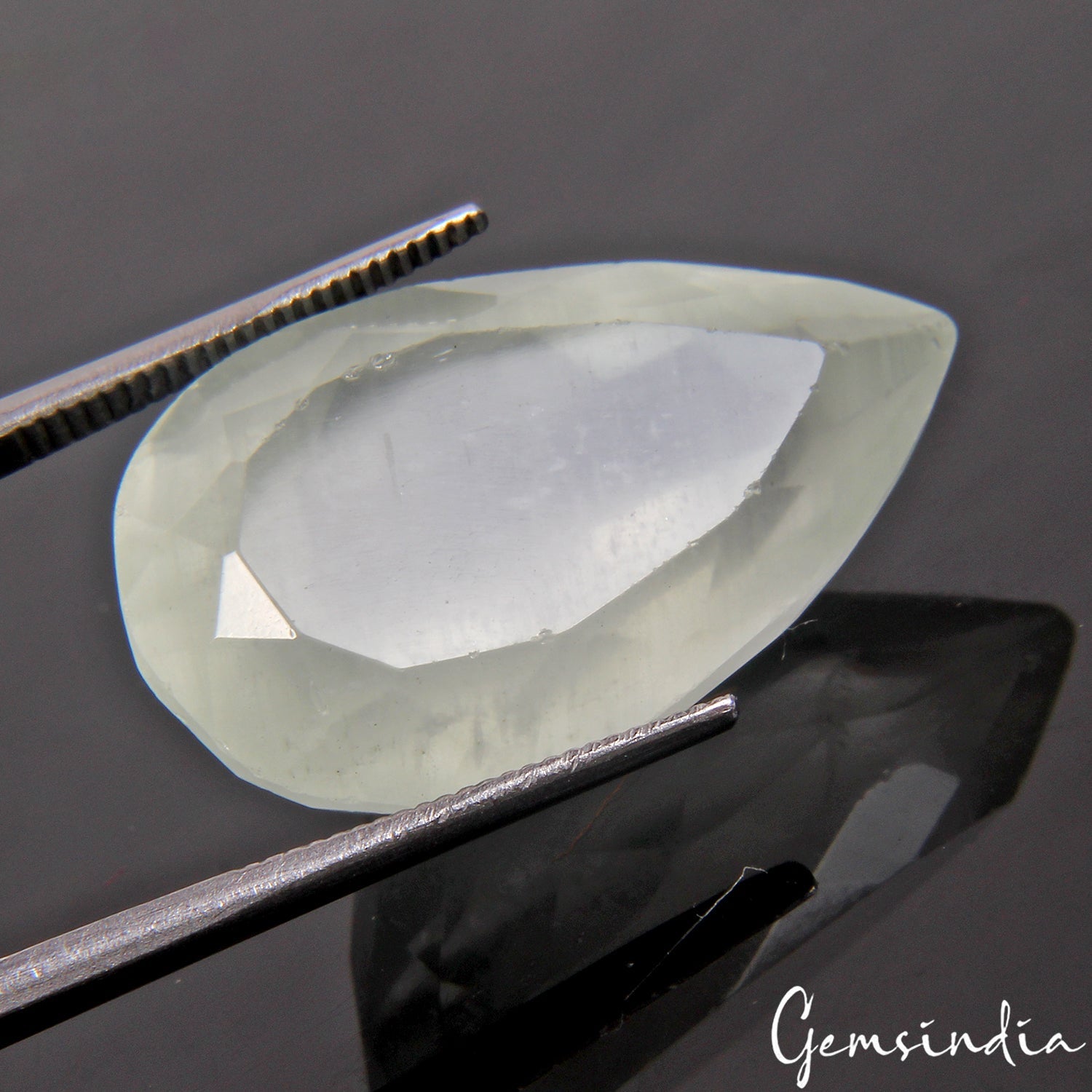 27.10 Ct Natural Untreated Aqua Blue Aquamarine Pear Cut Loose Gemstone, Brazil