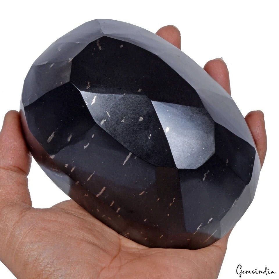 Obsidian Loose Gemstone, Untreated, Gold — 5.1x3.6x2.7 Inch, 6450 Ct (1.29 Kg), Madagascar