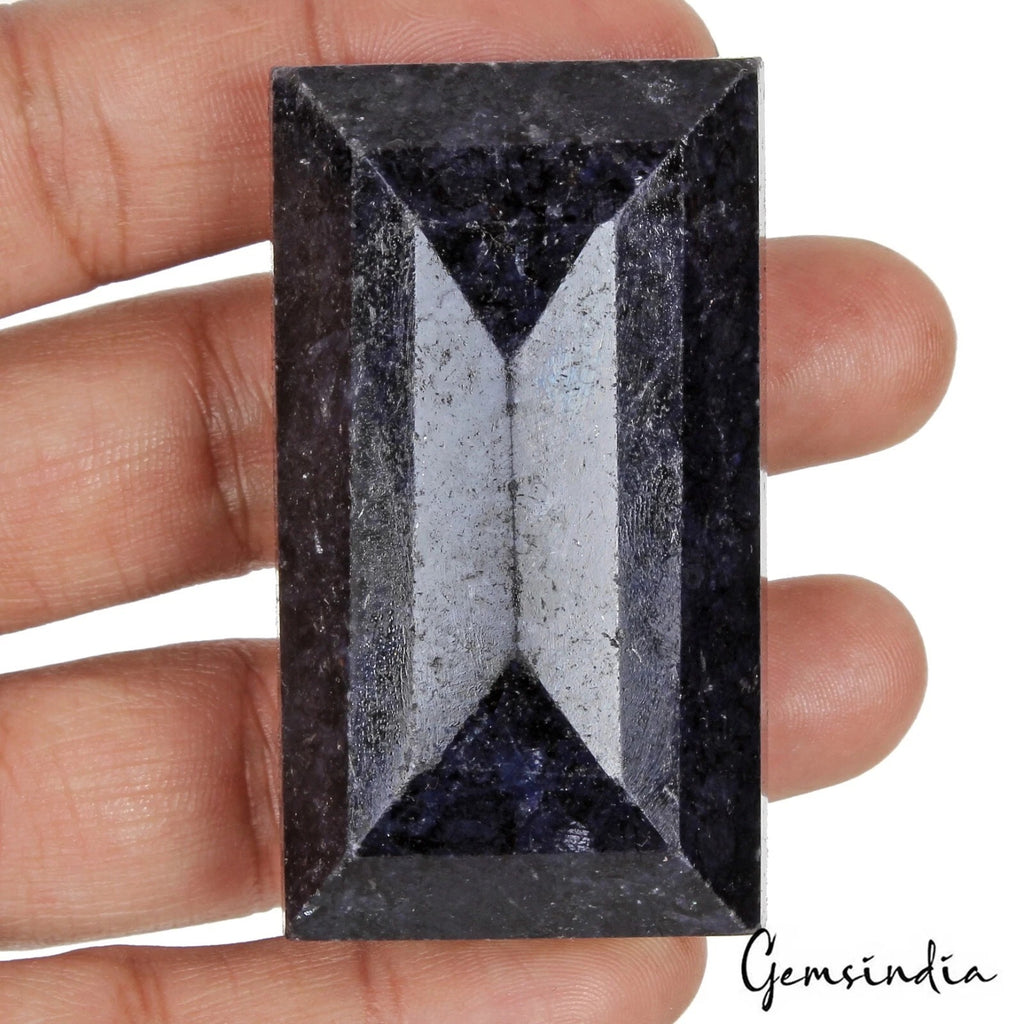 Blue Sapphire Loose Gemstone, Color Enhanced — 60 x 34 x 24 mm, 620 Ct, Africa