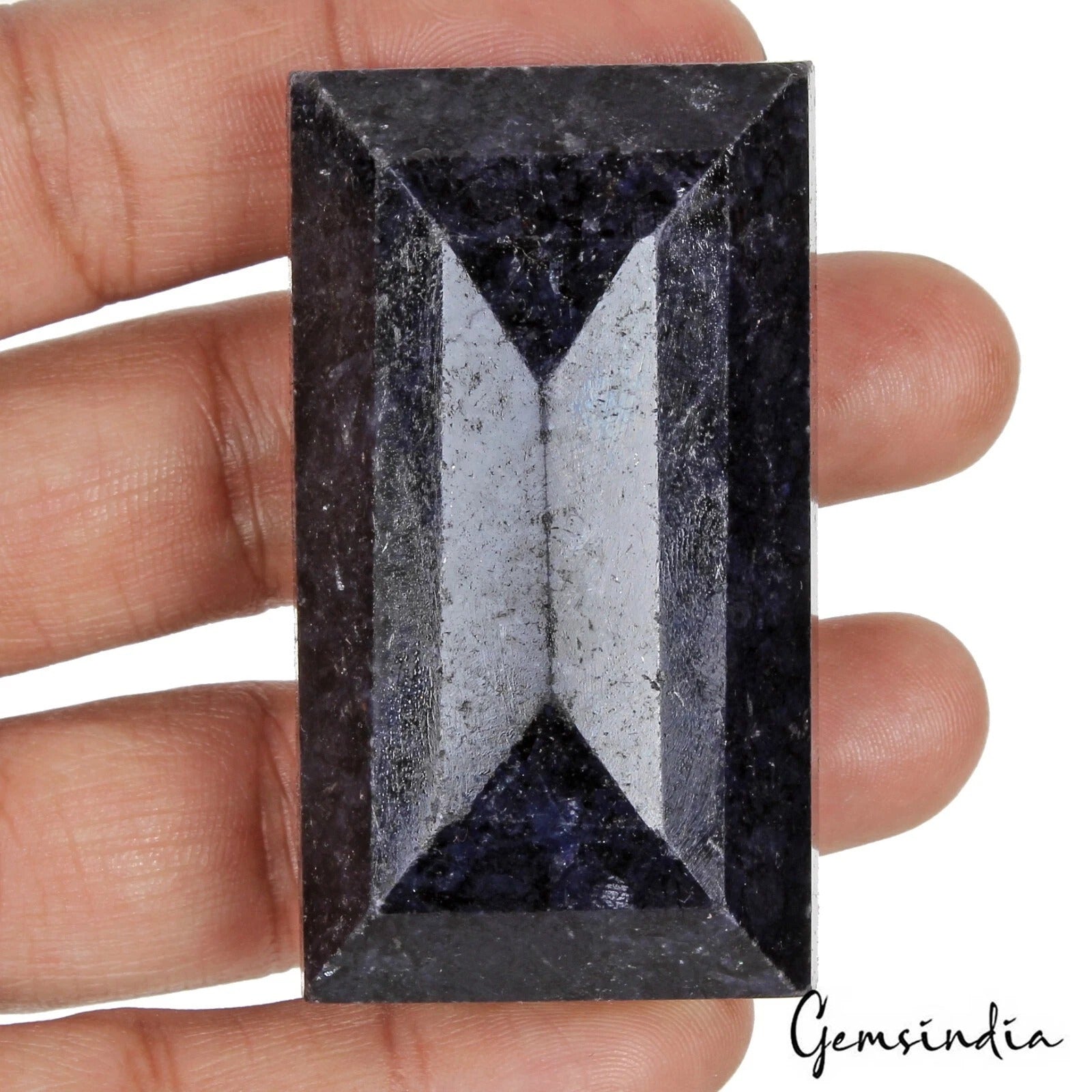 Blue Sapphire Loose Gemstone, Color Enhanced — 60 x 34 x 24 mm, 620 Ct, Africa