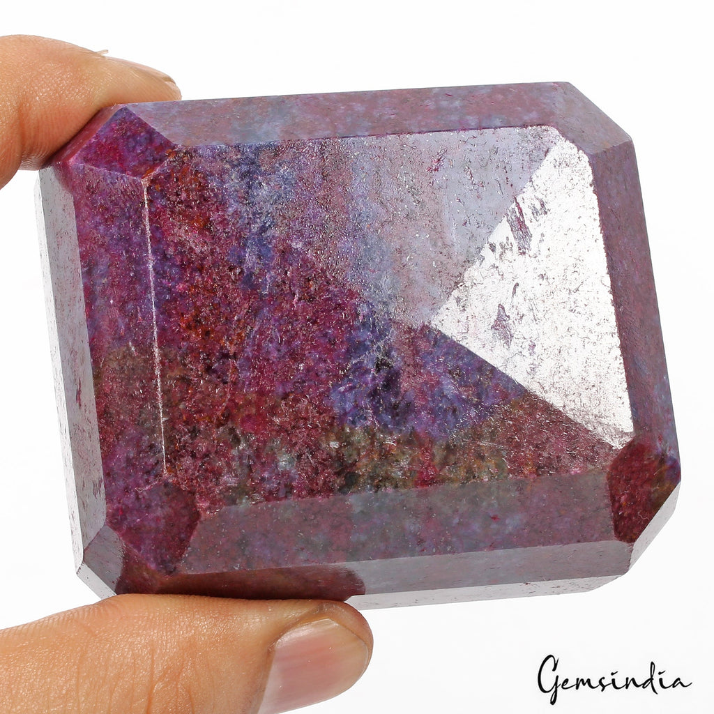 2340 Cts Natural African Red Ruby Octagon Cut Earth Mined Loose Huge Size Gem