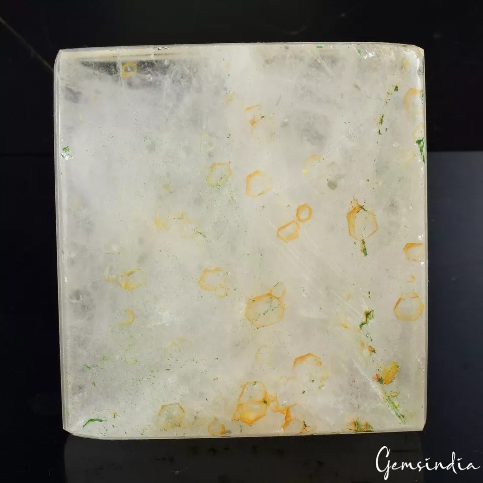 White Quartz Carving, Untreated — 76 x 71 x 25mm, 1550 Ct, Madagascar