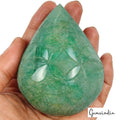 Emerald Carving, Color Enhanced, Green — 91 x 71 x 46mm, 2145 Ct, Brazil
