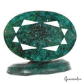 Certified 87.40 Cts Natural Zambian Green Emerald Oval Faceted Gem For Pendant