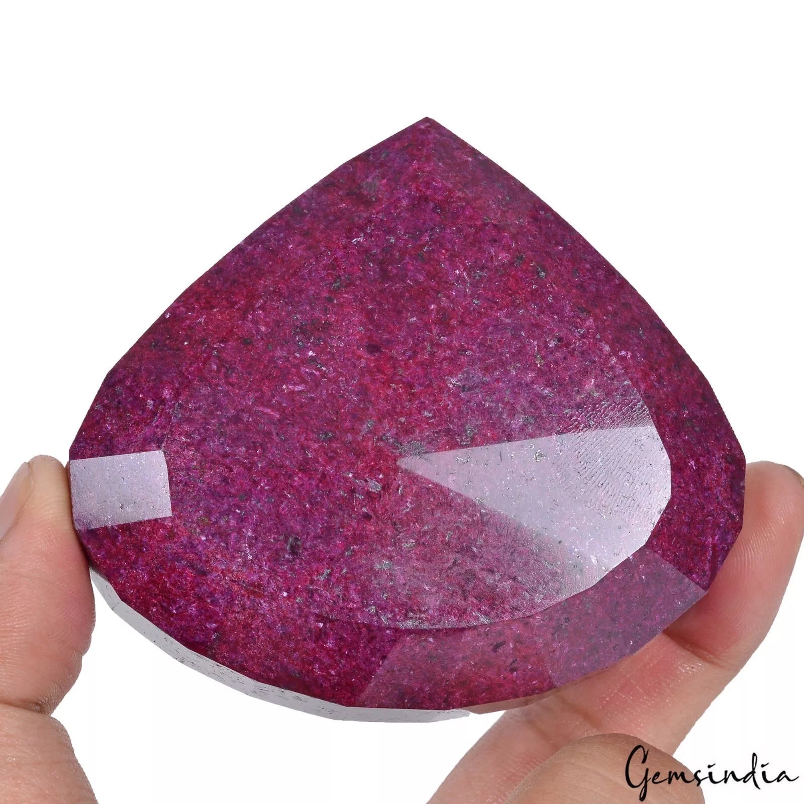 1600 Ct Natural Red Ruby Pear Faceted Cut Earth Mined Loose Madagascar Gemstone