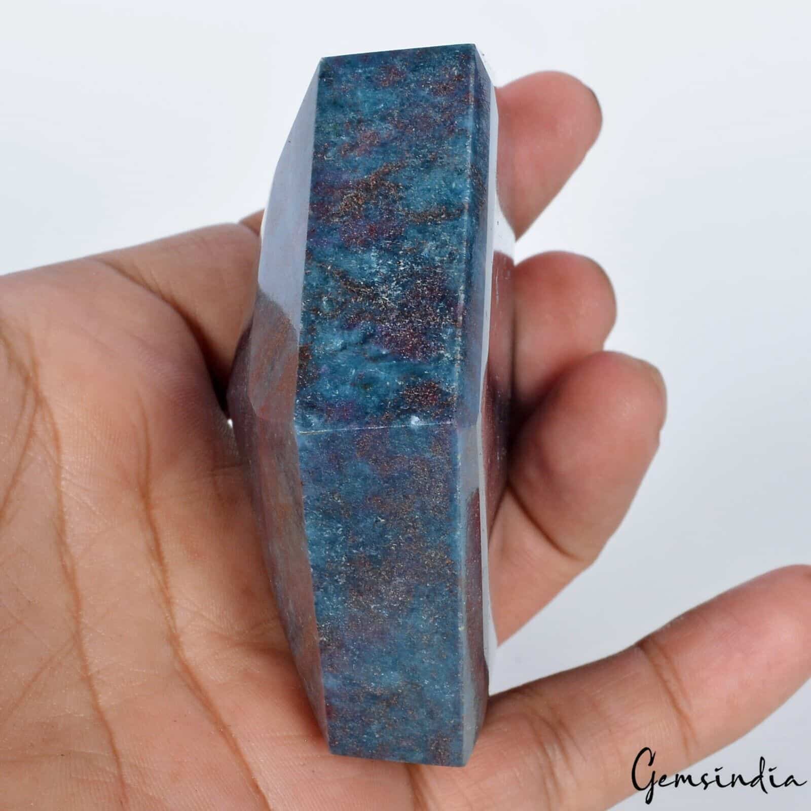 Ruby Kyanite Loose Gemstone, Untreated — 3.25x2.8x1.2 Inch, 1700 Ct (0.34 Kg), Madagascar