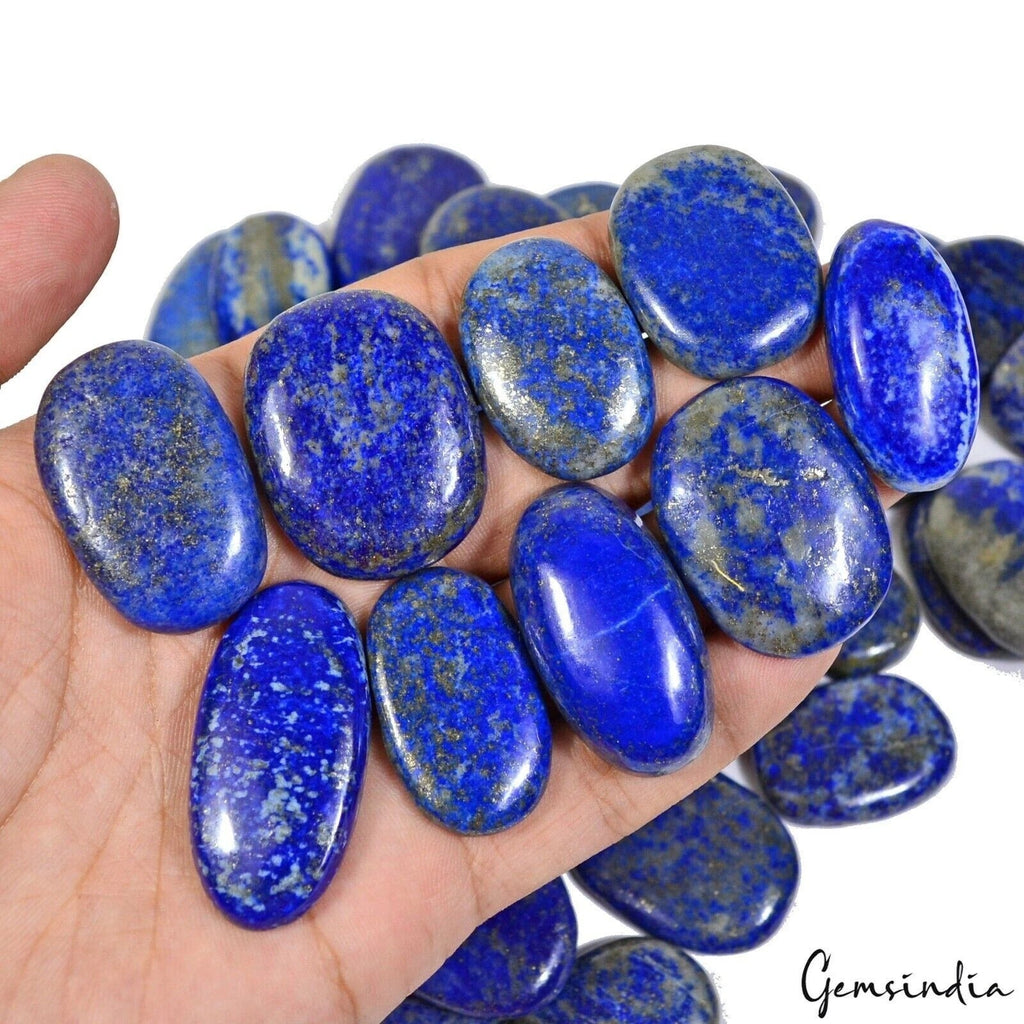 3000 Ct/46Pcs Natural Blue Lapis Lazuli Gold Flecks Mix Cab Loose Wholesale Gems