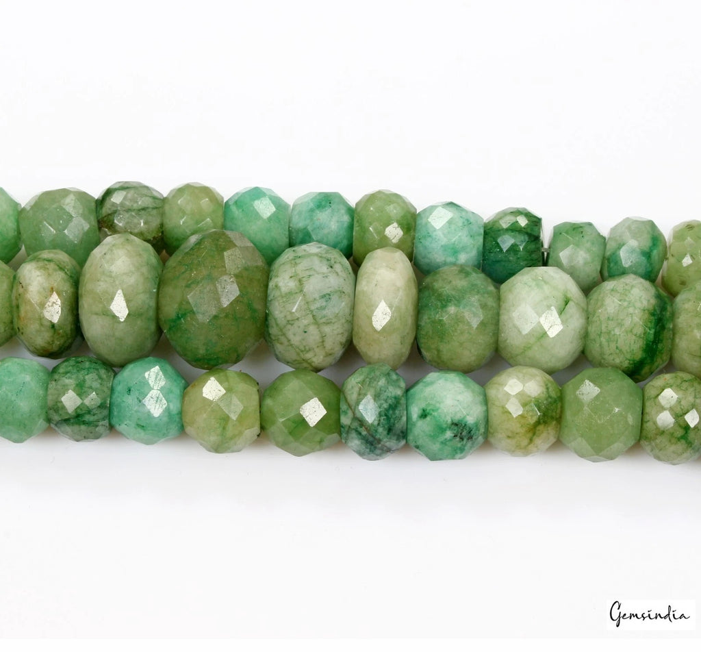 Brazilian Emerald Beaded Strand, Color Enhanced — 105 Pieces, 9mm to 17mm, 1000 Ct, Brazil