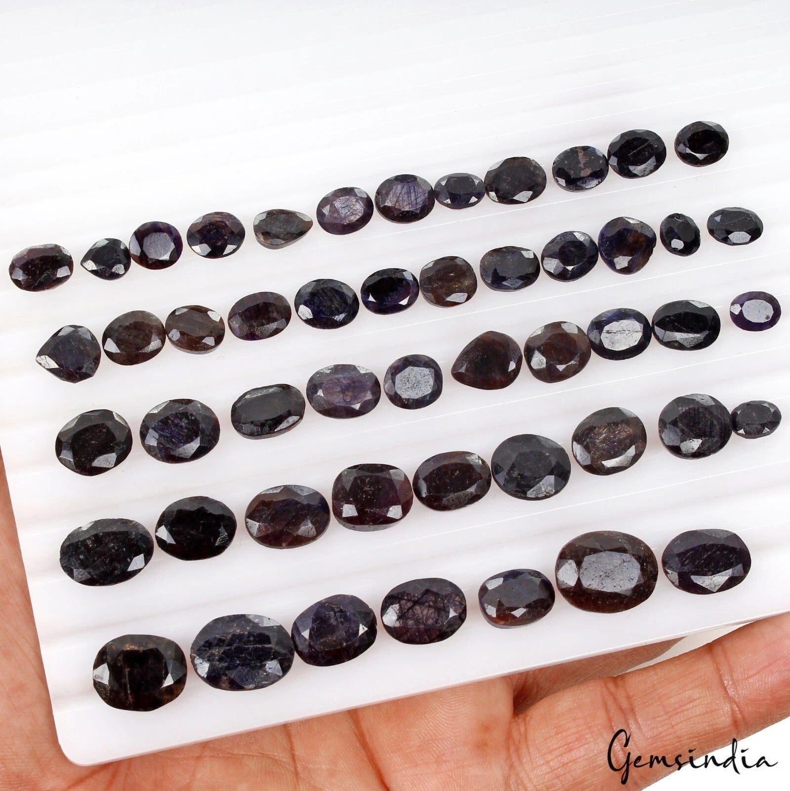 Natural Blue Sapphire Oval Cut Faceted Loose Wholesale Gemstone Lot 249.30 Cts