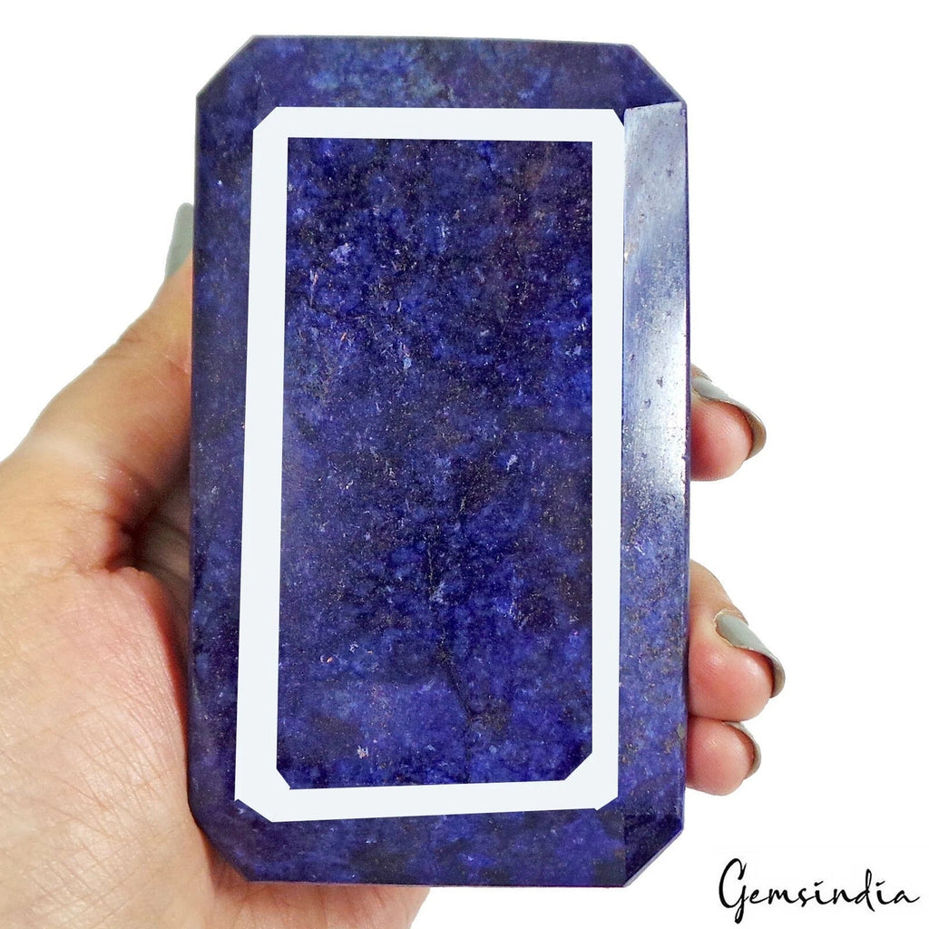 Museum Size 3700 Ct Natural Blue Sapphire Octagon Cut Loose Earth mined Huge Gem