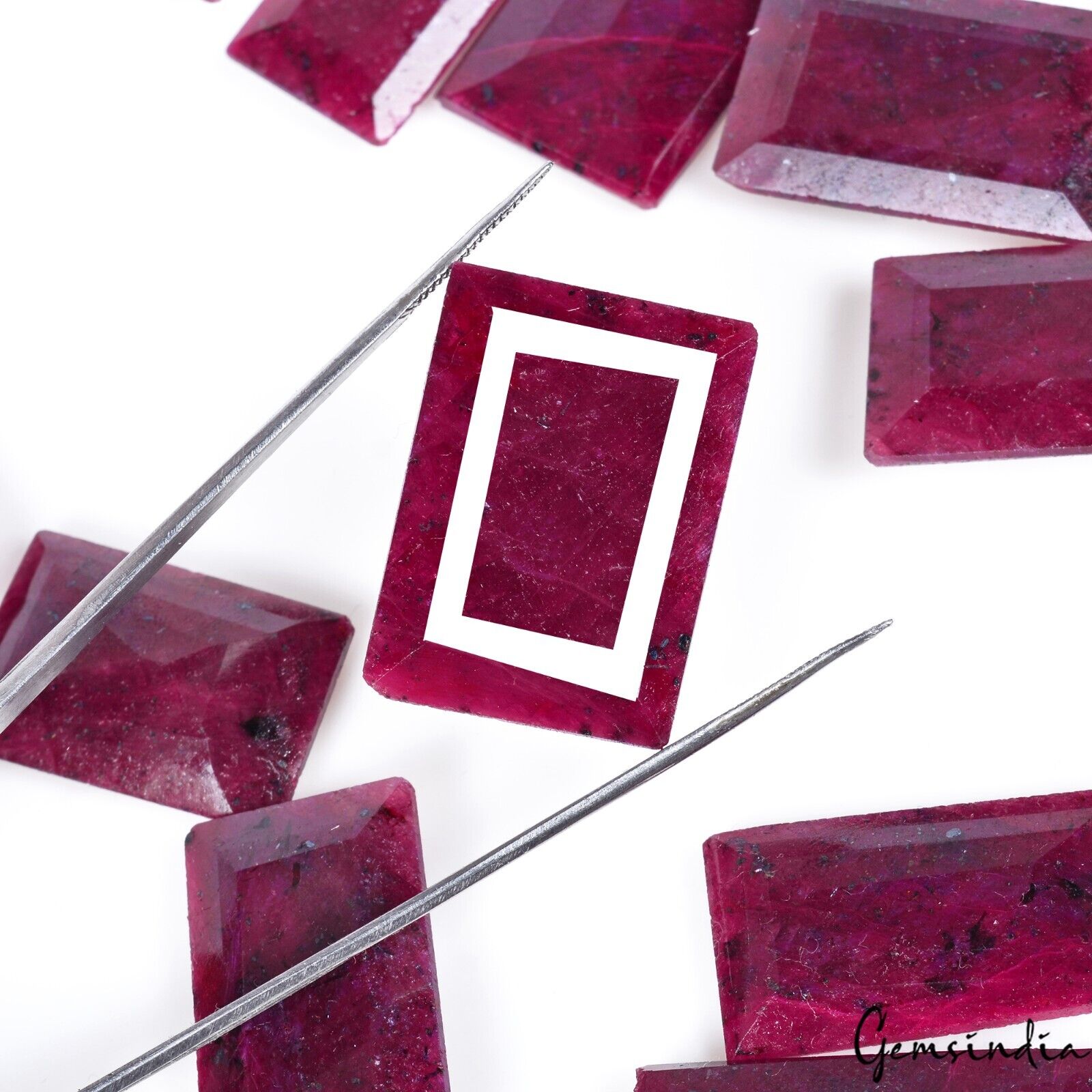 460 Ct/11 Pcs Natural Red Ruby Baguette Cut Loose Wholesale Gems Lot For Jewelry