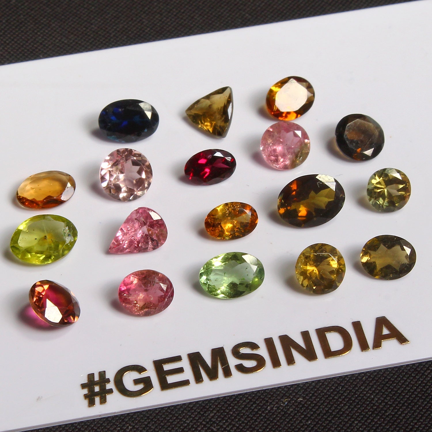 Mix Cut Natural Unheated Multi Color Tourmaline 18 Pc 12.30ct 5-8mm Lot Gemstone