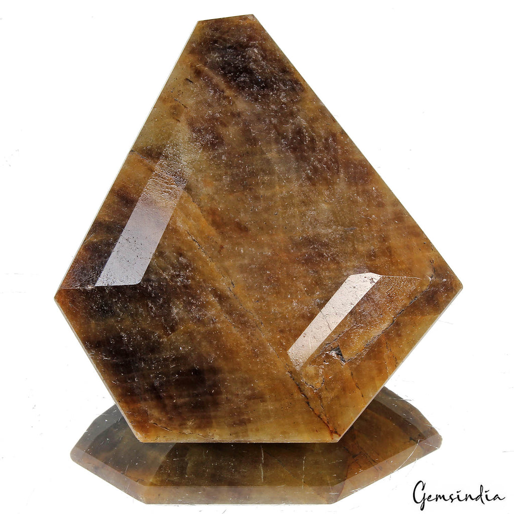 Sapphire Loose Gemstone, Untreated, Brown — 72 x 69x 27mm, 890 Ct, Madagascar