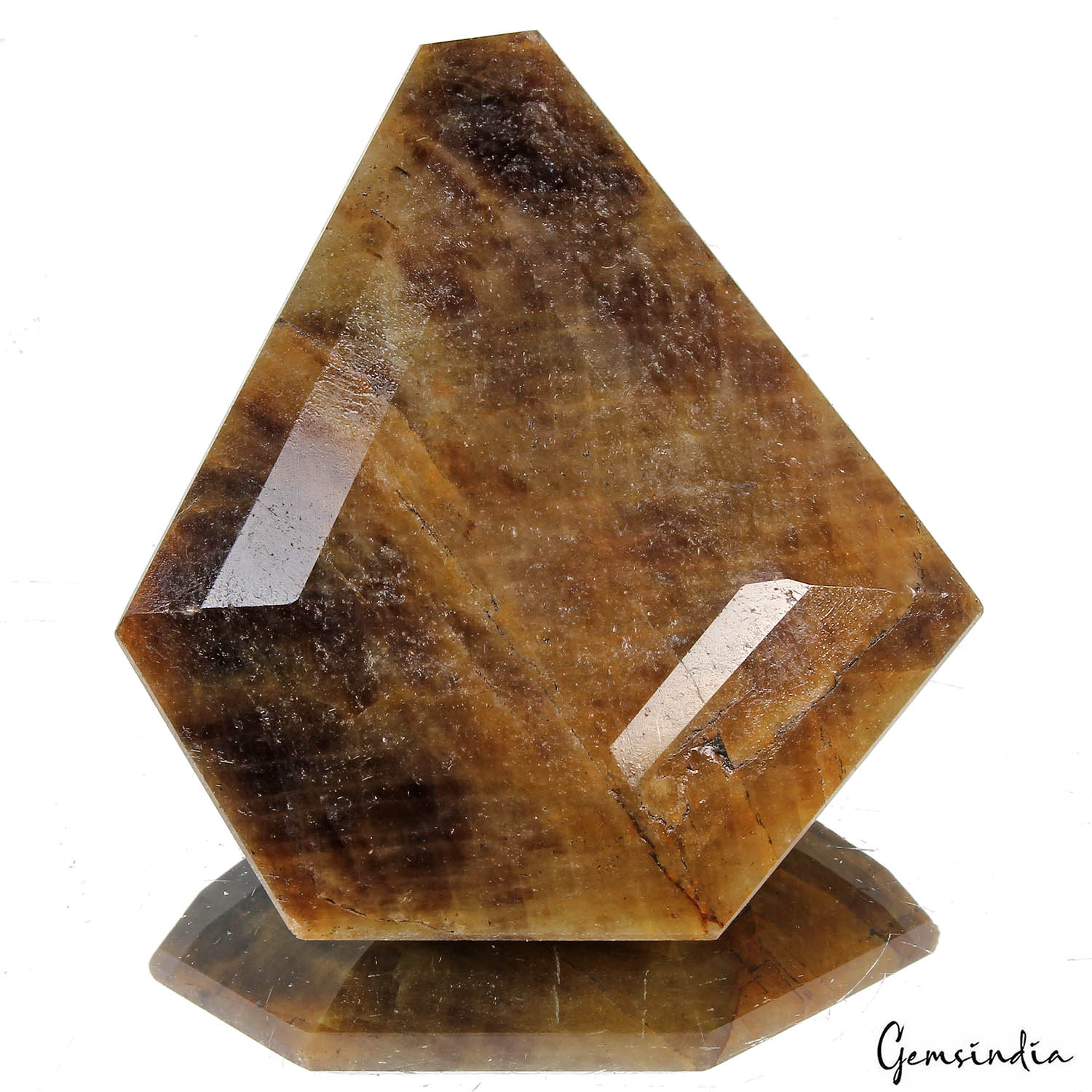 Sapphire Loose Gemstone, Untreated, Brown — 72 x 69x 27mm, 890 Ct, Madagascar