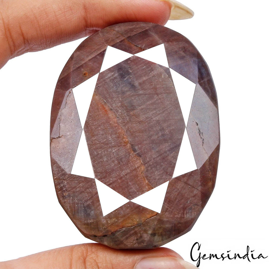 Certified 700 Cts Natural Untreated Brown Sapphire Oval Faceted Huge Loose Gem