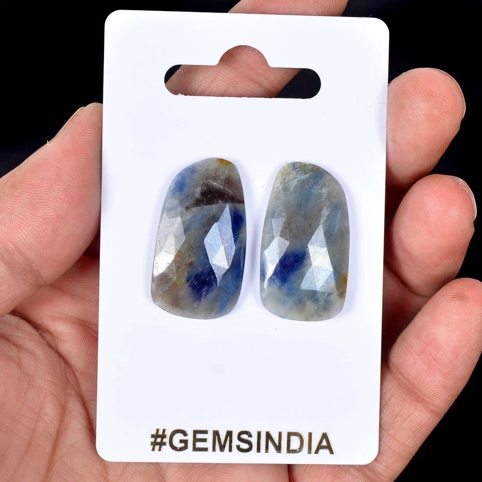 Blue Sapphire Lot, Loose Gemstone — 2 Pieces, 29mm, 48.60 Ct