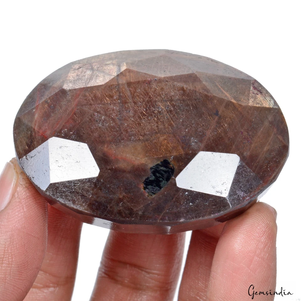 Certified Huge 700 Cts Natural Untreated Brown Sapphire Oval Cut Loose Gemstone