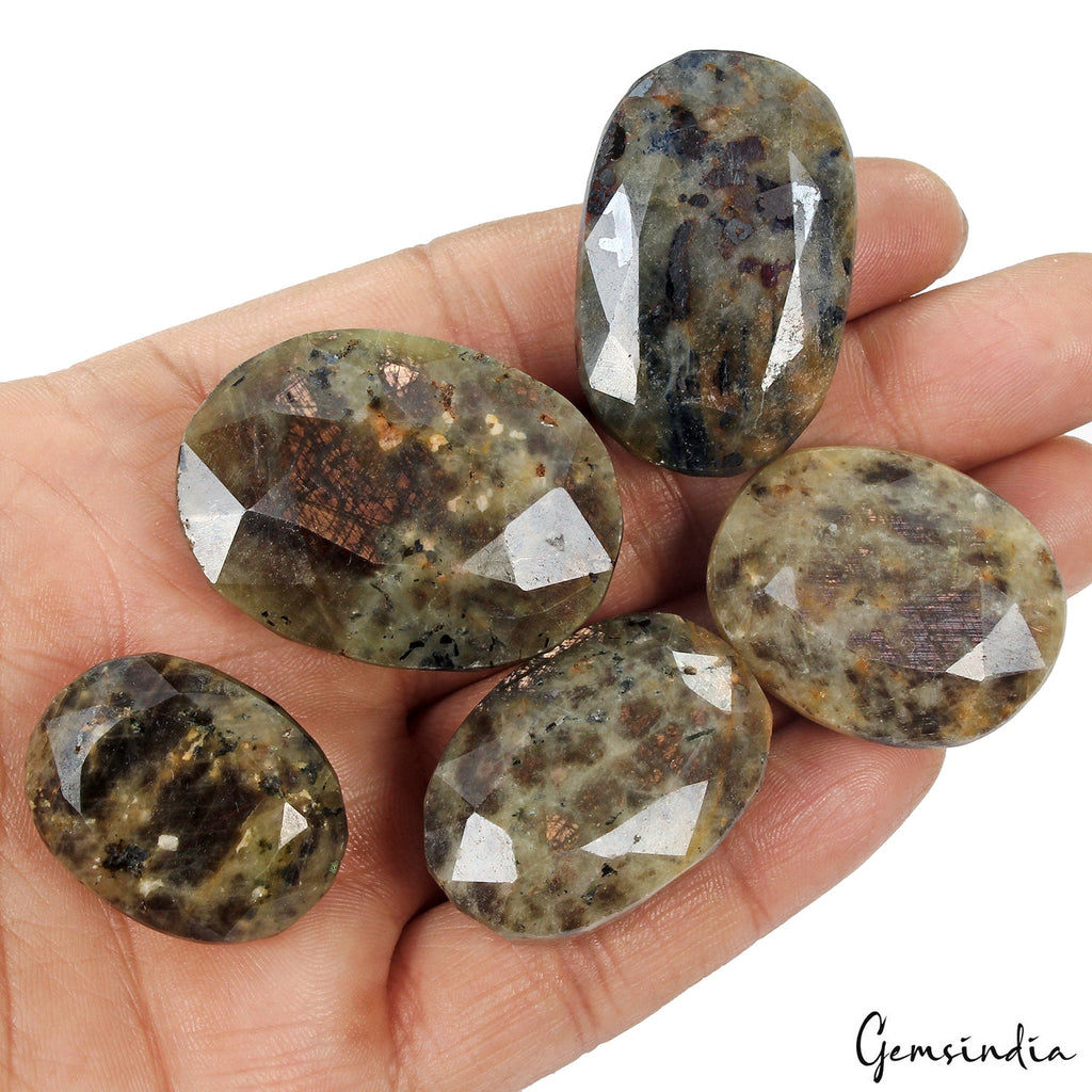 Natural Black Brown Sapphire Untreated Oval Cut Loose Gemstones 830 Ct 29-40mm