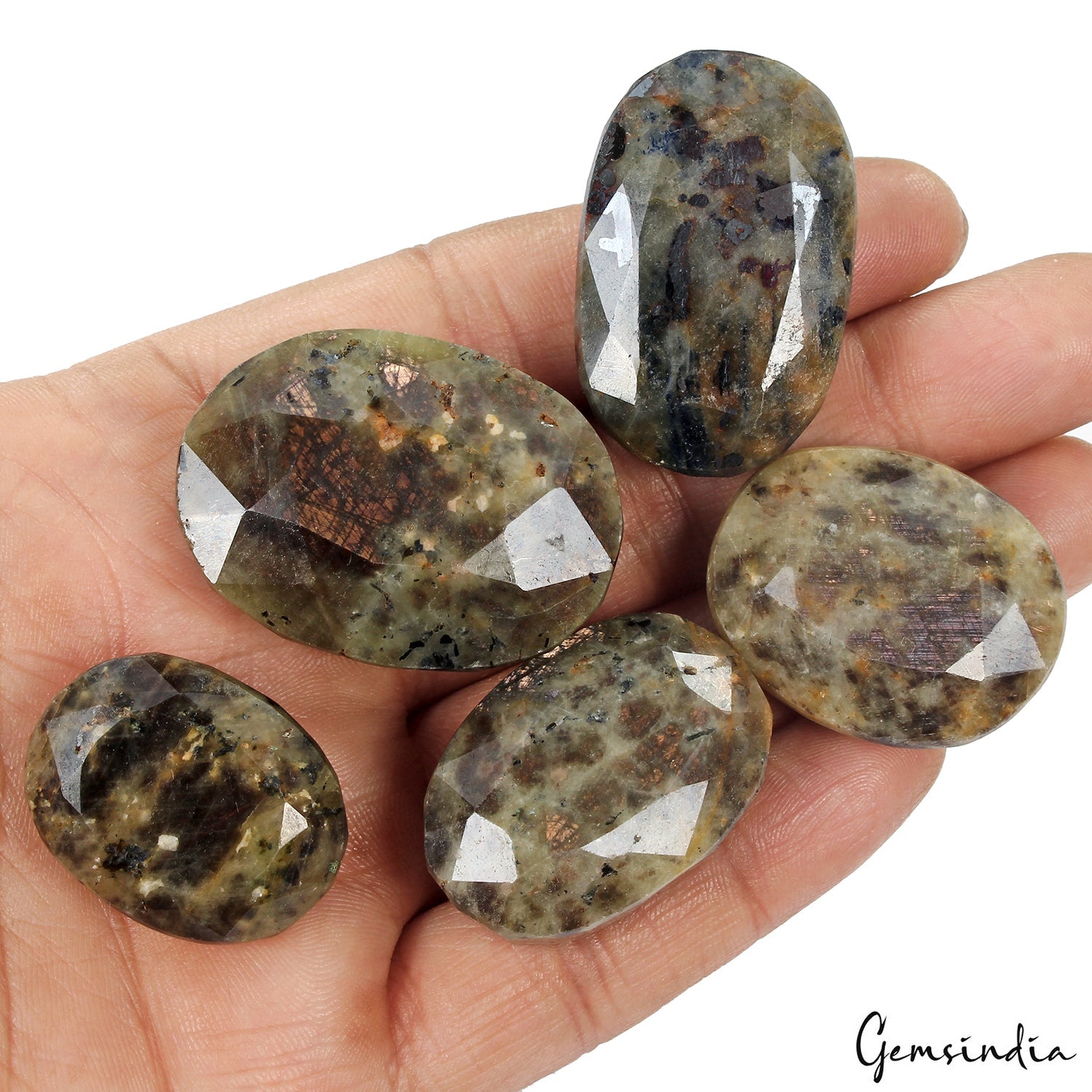 Natural Black Brown Sapphire Untreated Oval Cut Loose Gemstones 830 Ct 29-40mm