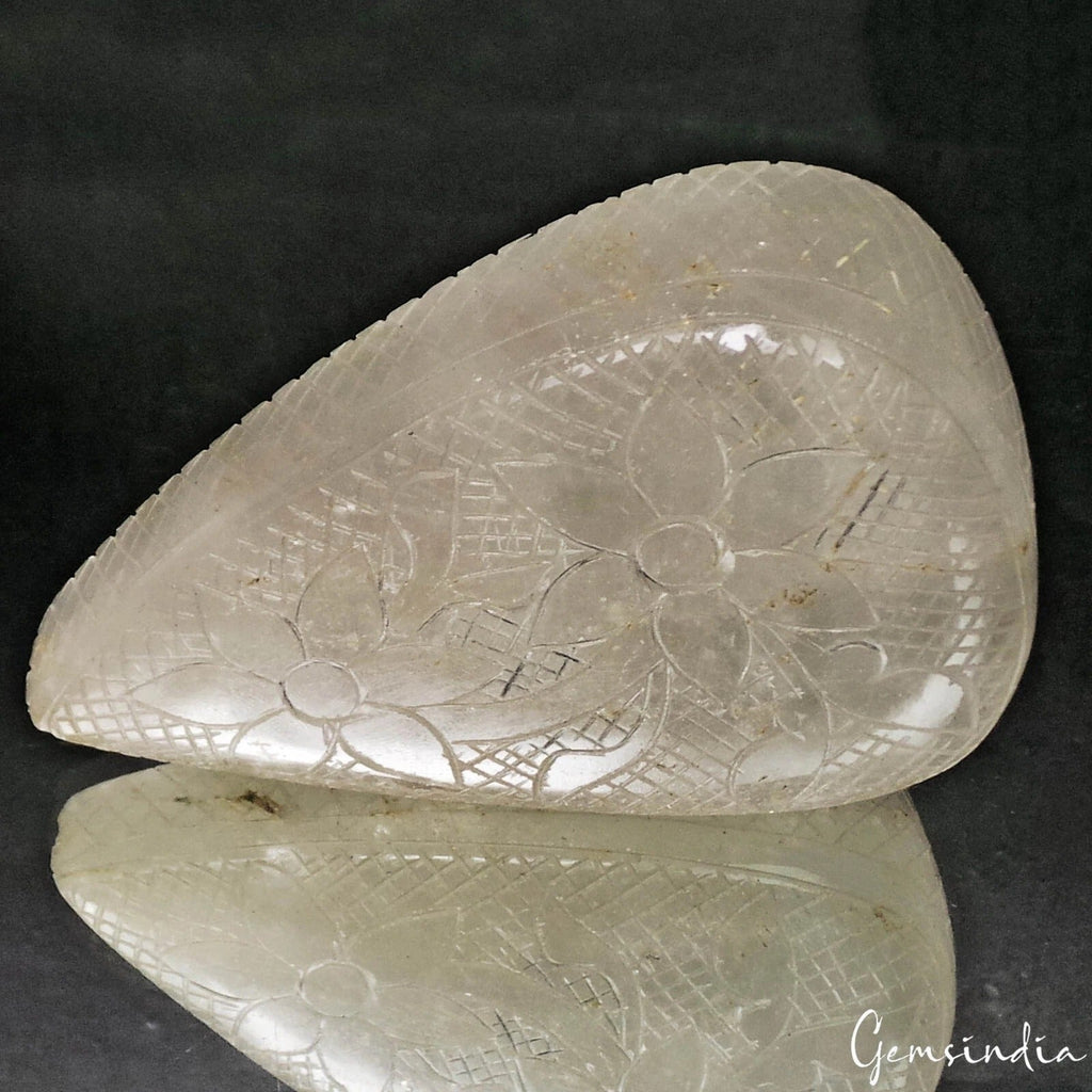 2630 Ct Natural Hand Carved White Crystal Quartz Earth Mined Huge Size Loose Gem