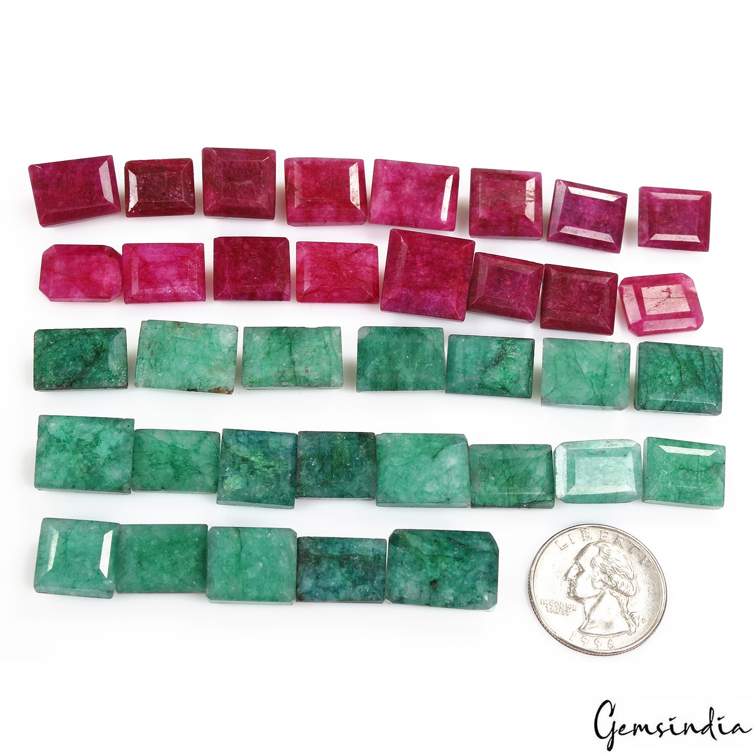 Beryl Lot, Loose Gemstone, Color Enhanced, Pink — 36 Pieces, 14mm to 18mm, 500 Ct, Brazil