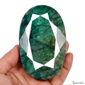 3060 Ct Natural Green Emerald Oval Faceted Cut Loose Earth Mined Brazil Gemston