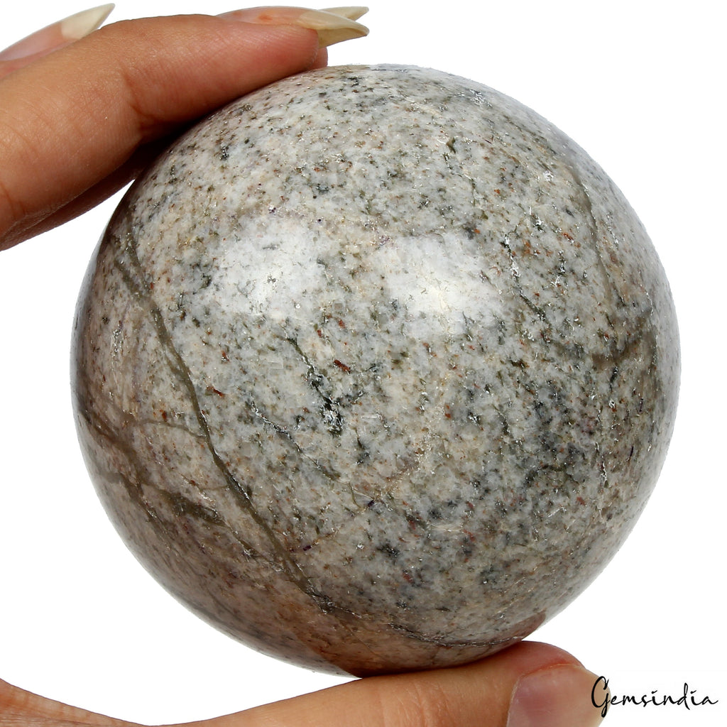 2180Ct/2.6" Natural Lapis Calcite Matrix Crystal Mineral Healing Gem Sphere/ball