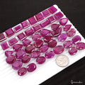800 Ct Natural Red Bixbite Beryl Mix Cut Loose Faceted 13-24mm Gemstones~46 Pcs