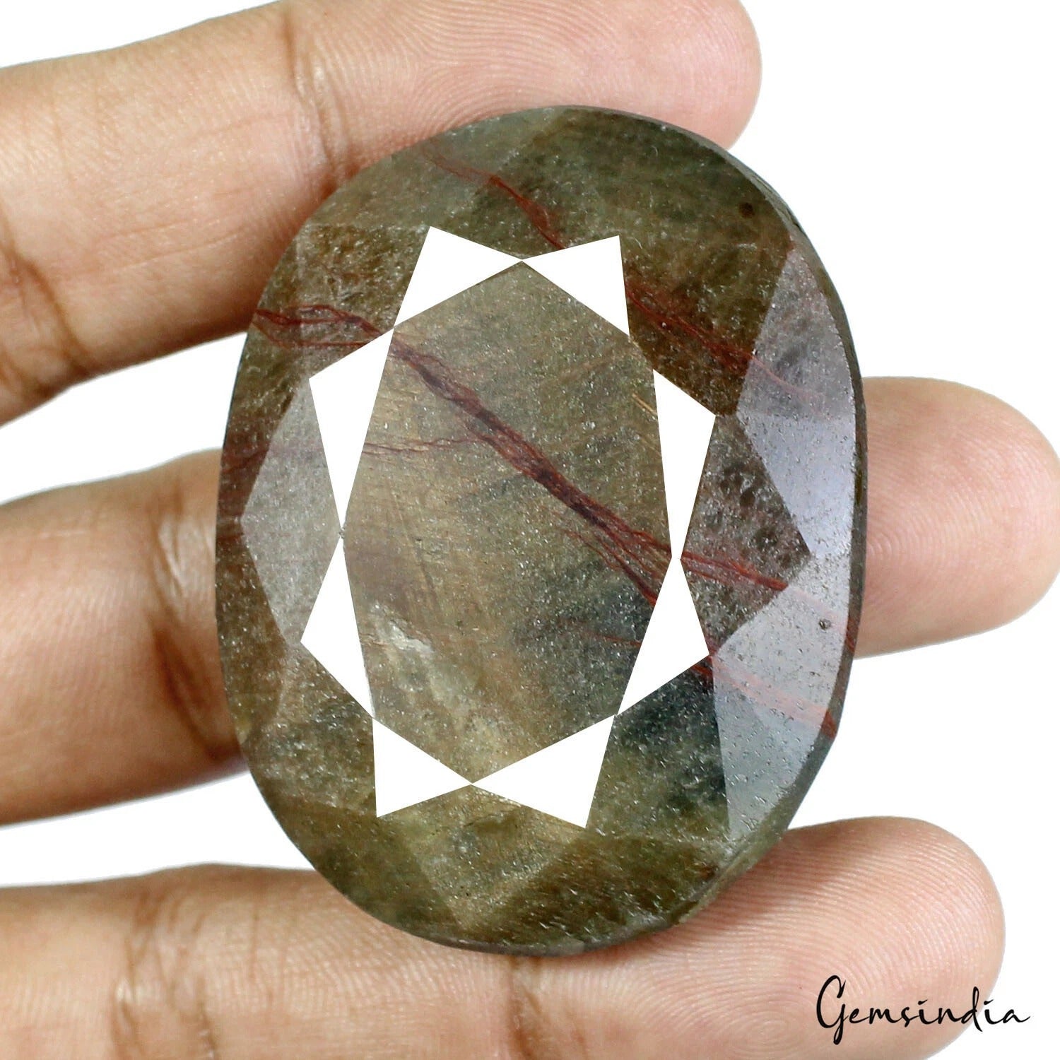 400 Ct Natural Untreated Brown Sapphire Oval Faceted Certified Loose Gemstone