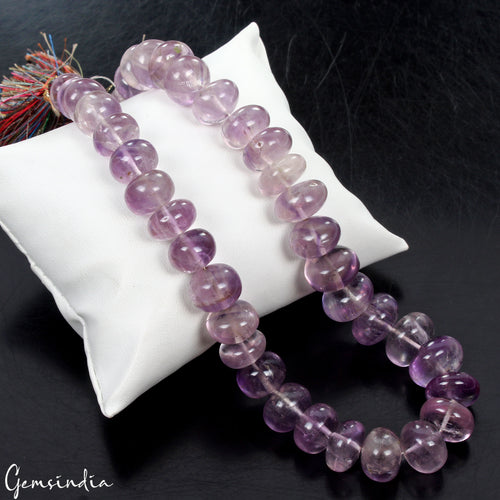 Amethyst Beaded Strand, Untreated, Purple — 12mm to 17mm, 630 Ct, Madagascar